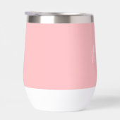 Nom personnalisé Pink Script Simple Bride Mariage (Droite)