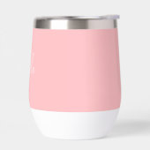 Nom personnalisé Pink Script Simple Bride Mariage (Gauche)