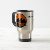 Nom personnalisé PITTSBURGH tasses (Devant gauche)