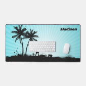 Nom personnalisé Plage Surfer (Clavier et souris)