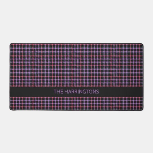 Nom personnalisé Plaid / Tartan Motif (Recto)