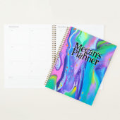 Nom personnalisé Planificateur Pastel liquide Art (Devant avec enveloppe)