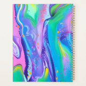 Nom personnalisé Planificateur Pastel liquide Art (Dos)