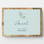 Nom personnalisé Plaque de signification biblique (Devant)