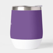 Nom personnalisé Plum Purple Script Monogramme (Gauche)