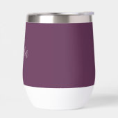 Nom personnalisé Plum Purple Script Simple (Gauche)