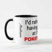 Nom personnalisé Poker Fish mugs (Gauche)