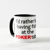 Nom personnalisé Poker Fish mugs (Devant gauche)