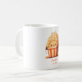 Nom personnalisé Popcorn Café Mug (Devant gauche)