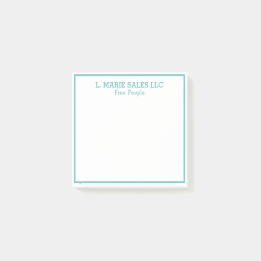 Nom PERSONNALISÉ Post-It Notes (Devant)