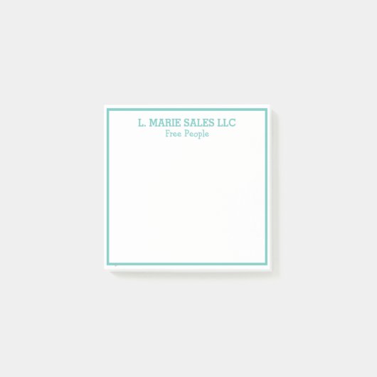 Nom PERSONNALISÉ Post-It Notes (Devant)