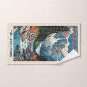 Nom personnalisé Poster de voyage Canada (Serviette à main)