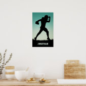 Nom personnalisé Poster du joueur de football (Cuisine)