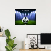 Nom personnalisé Poster du stade de football (Bureau à domicile)