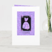 NOM PERSONNALISÉ Présentatrice Invitation Robe PUR (Dos)