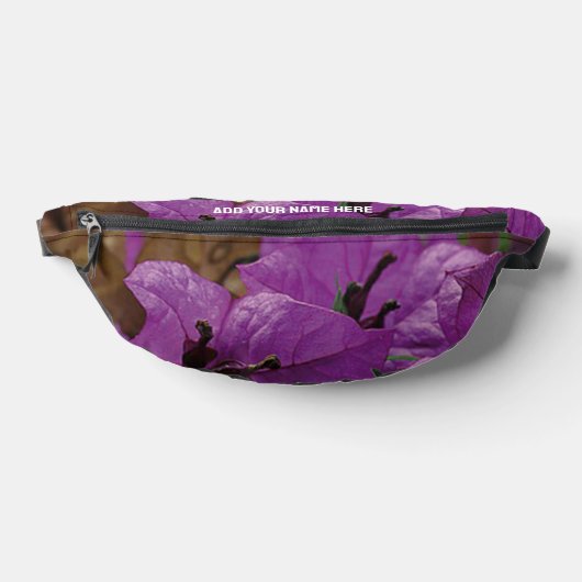 Nom personnalisé Pretty PURPLE FLOWWERS Fanny Pack (Poser)