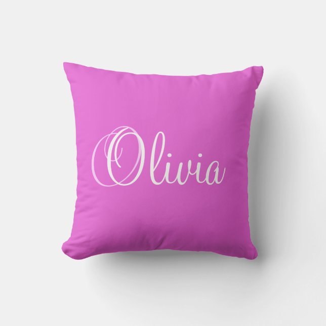 Nom personnalisé Princesse Olivia Coussin (Recto)