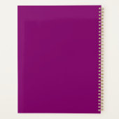 Nom personnalisé Purple Colorée Mandala Planner (Dos)