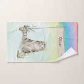 Nom personnalisé Ragamuffin Animal de chat (Serviette à main)