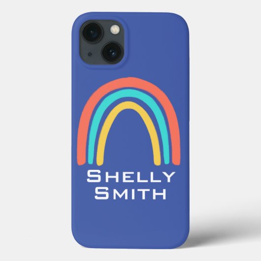 Nom personnalisé Rainbow Apple Coque iphone Smartp (Verso)