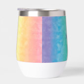 Nom personnalisé Rainbow Script Monogramme (Droite)