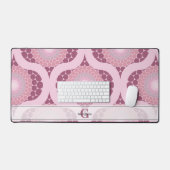 Nom personnalisé Retro Radiant Dusky Rose Dot Mand (Clavier et souris)