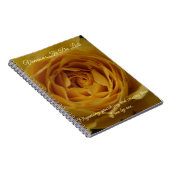Nom personnalisé rose jaune + Carnet de message (Côté Droit)