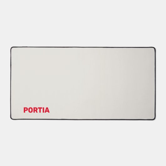 Nom personnalisé rouge clair gris clair (Recto)