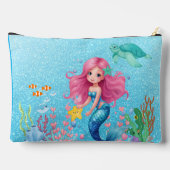 Nom personnalisé Sac de maquillage de sirène (Verso)