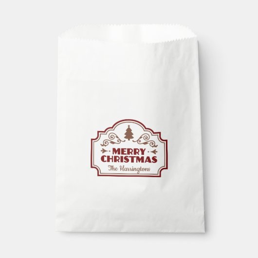 Nom personnalisé Sacs de Noël (Devant)