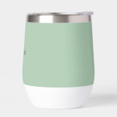 Nom personnalisé Sage Green Script Monogramme (Gauche)