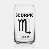 Nom personnalisé / Scorpion du symbole zodiaque du (Verso)