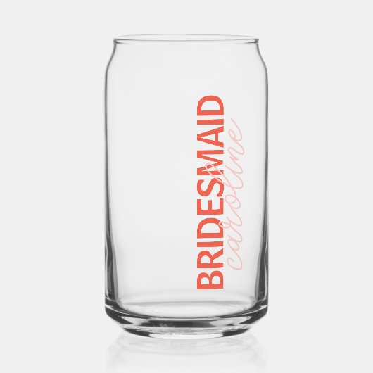 Nom Personnalisé Script Bridal Party Favoriser Chi (Recto)