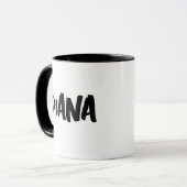 NOM PERSONNALISÉ SCRIPT CAFÉ MUG (Devant gauche)