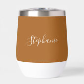 Nom personnalisé Script Terracotta Simple (Avant)