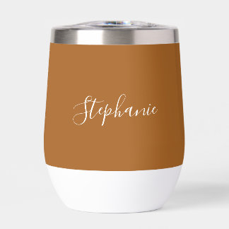 Nom personnalisé Script Terracotta Simple