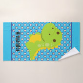 Nom personnalisé Serviette de bain Dinosaur pour e (Serviette de bain)