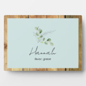 Nom personnalisé Signification biblique II Plaque (Devant)