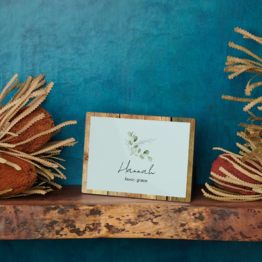 Nom personnalisé Signification biblique II Plaque (Côté)