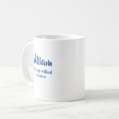 Nom personnalisé Signification Nom William Mug (Devant gauche)