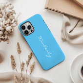 Nom personnalisé simple Bleu