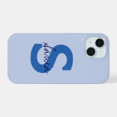 NOM PERSONNALISÉ SIMPLE ÉLÉGANT MONOGRAMME MODERNE (Verso Horizontal)