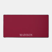 Nom personnalisé simple rouge bordeaux (Recto)
