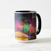 Nom personnalisé Singapore Fireworks tasses (Devant droit)