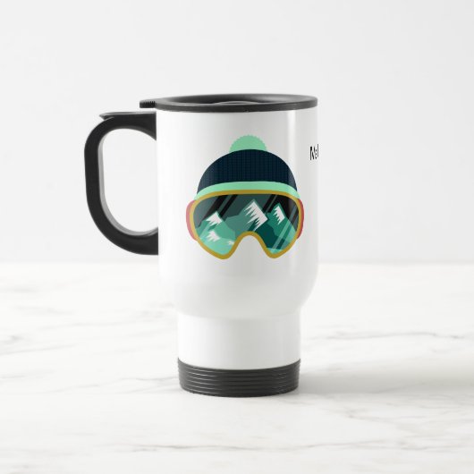 Nom personnalisé Ski Mask mugs (Gauche)