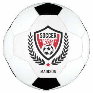 Nom personnalisé Soccer Logo de soccer ballon