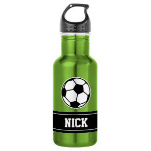 Nom personnalisé soccer sport bouteille d'eau