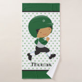 Nom personnalisé Sports Garçons Enfants Serviette  (Serviette de bain)