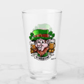 Nom personnalisé St Patrick’s Day pinte verre (Devant)