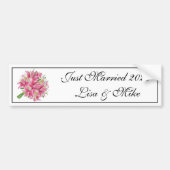 Nom Personnalisé Sticker Bumper Marié (Devant)